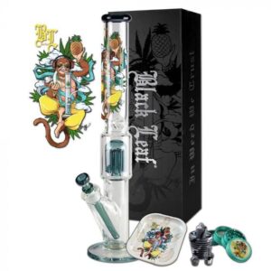 Black Leaf Hanuman Straight Ice Bong
