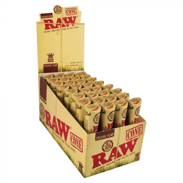 RAW Organic Hemp Prerolled Kingsize Cones